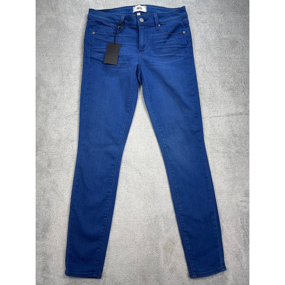 PAIGE Jeans Women 29 Blue Verdugo Mid Rise Ultra Skinny Denim NEW